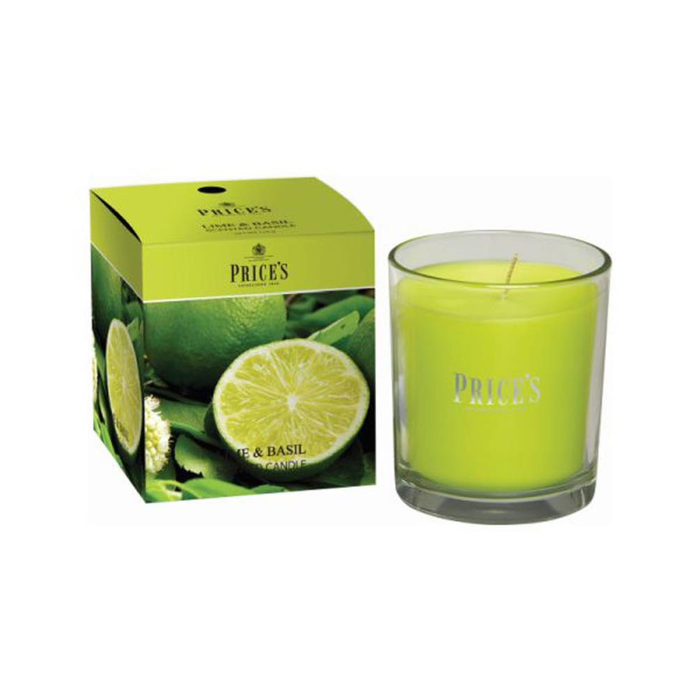 Price's Jar Lime & Basil Boxed Small Jar Candle Extra Image 1